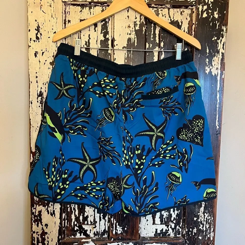 NWT GRACE KARIN Men's Quick Dry Swim Trunks Loose Fit Beach Shorts with Pockets
